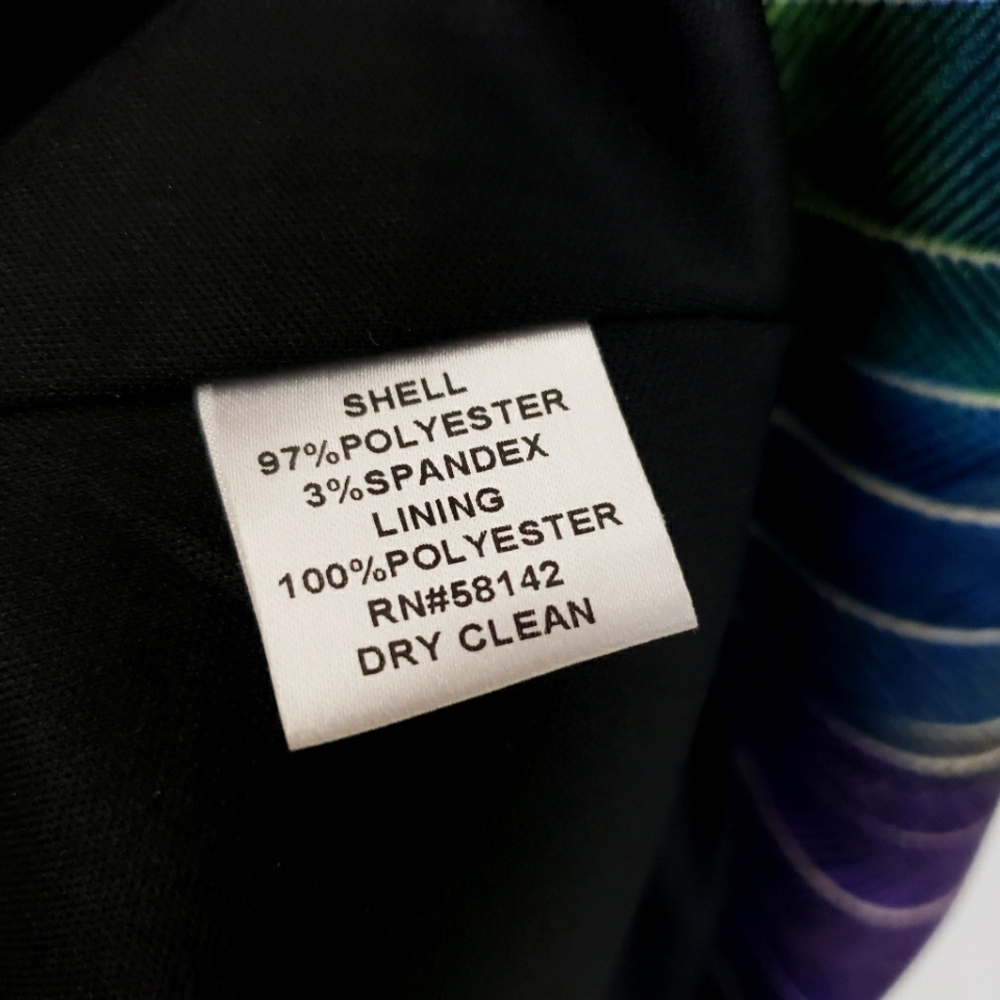 Maggy L Faux Purple/Green Wrap Dress - Picture 14 of 15